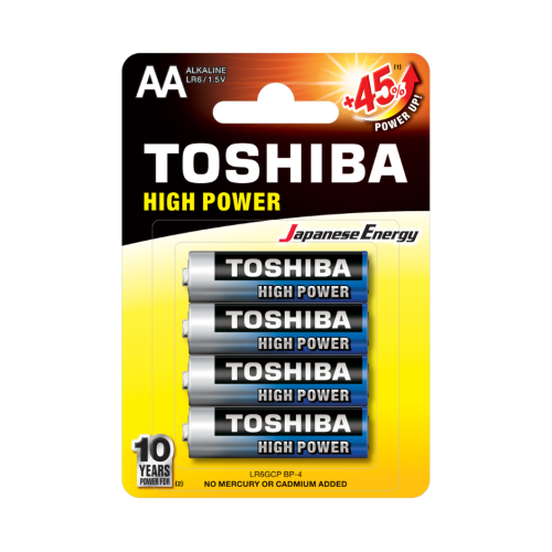 toshiba high power baterie aa 4 szt.