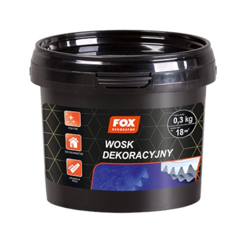 WOSK DEKORACYJNY preparat pogłębiający połysk i kolor FOX DEKORATOR 0,3kg