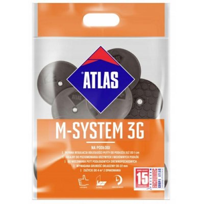 ATLAS M-SYSTEM 3G zestaw łączników do mocowania płyt na ścianach, sufitach, podłogach