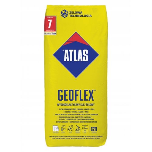 ATLAS GEOFLEX wysokoelastyczny klej żelowy  5kg  (2-15mm) typ C2TE, sucha mieszanka