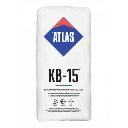 ATLAS KB-15 zaprawa murarska do betonu komórkowego
