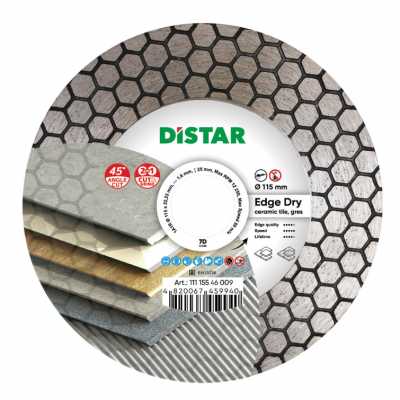DISTAR EDGE DRY tarcza diamentowa tnąca (do cięcia płytek pod kątem 45°)